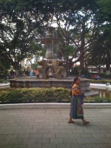 Guatemala - La Antigua Fountain in Town