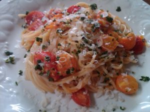 Recipe - Spagetti with Cherry Tomatoes & Gremolata