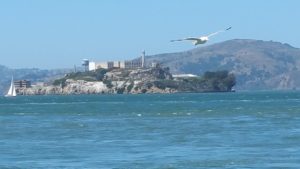 San Francisco Embarcadero - View to Alcatraz