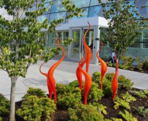 Seattle - Chihuly Garden & Glass Orange Twist Spikes