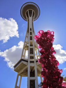 Seattle - Chihuly Garden & Glass Space Needle & Pink Glass Tower