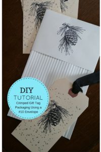 Crimped Gift Tag Packaging Using a #10 Envelope