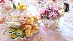 Plate Flower - Tea Luncheon Finger Sandwiches and Scones