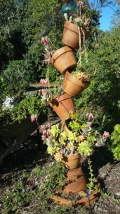 Terra Cotta Pot Garden Sculpture