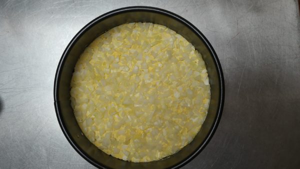 Caviar Mold - Egg mixture & onions
