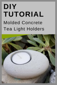 DIY Tutorial - Molded Concrete Tea Light Candle Holders
